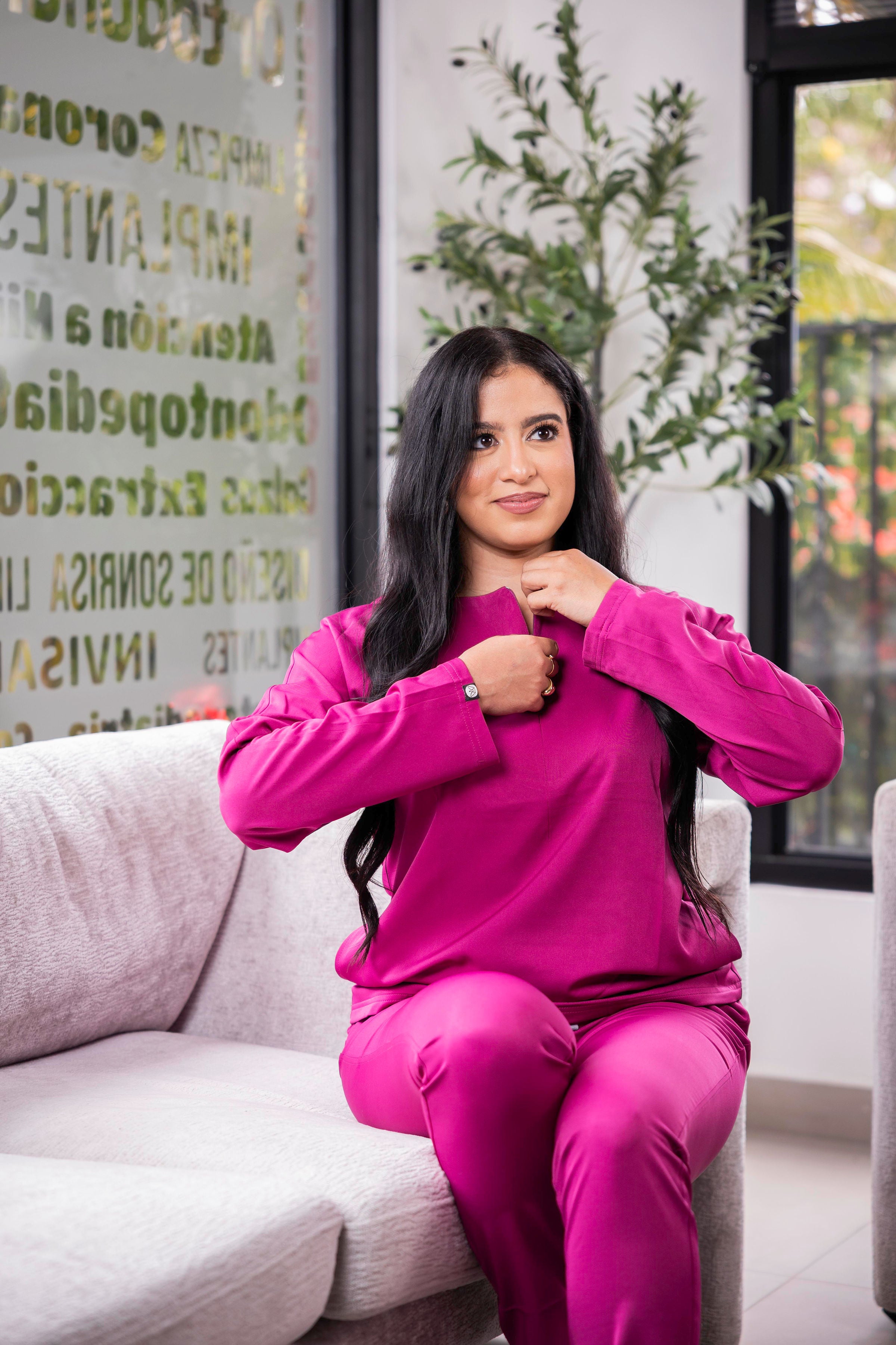 Set OBA Live - Long Sleeve Fucshia